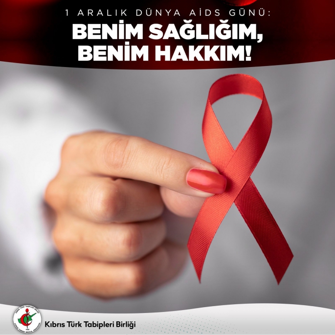  KTTB 1 Aralık Dünya AIDS Günü nedeniyle mesaj yayımladı