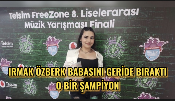 Lefke gençlerimizden Irmak Özberk 120 kişi içinden üstün başarı İle galip geldi 