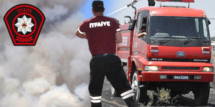 Lefkoşa Organize Sanayi bölgesinde araç yangını 