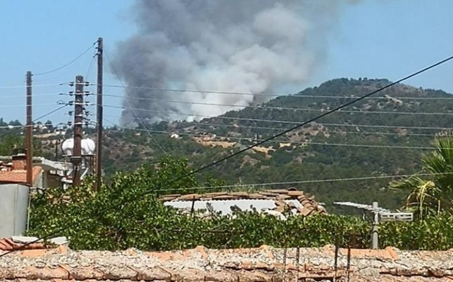 Limasol'da bugün yine yangın çıktı