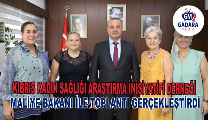 MALİYE BAKANI ŞAN, KIBRIS KADIN SAĞLIĞI ARAŞTIRMA İNİSİYATİFİ DERNEĞİ YÖNETİM KURULU ÜYELERİNİ KABUL ETTİ