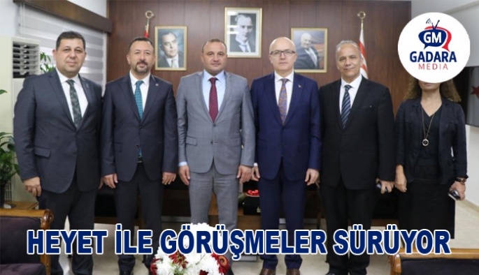 MALİYE BAKANI ŞAN, TÜRKİYE CUMHURİYETİ CUMHURBAŞKANLIĞI SAVUNMA SANAYİİ BAŞKAN YARDIMCISI VE ULAK HABERLEŞME YÖNETİM KURULU BAŞKANI DR. TÜFEKÇİ VE BERABERİNDEKİ HEYETİ KABUL ETTİ