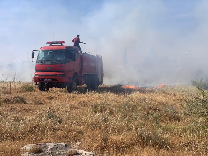 Mevlevi’de yangın ucuz atlatıldı. Arı kovanları zarar gördü 