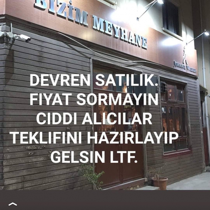 MEYHANESİ OLAN SATILIĞA KOYUYOR!!!