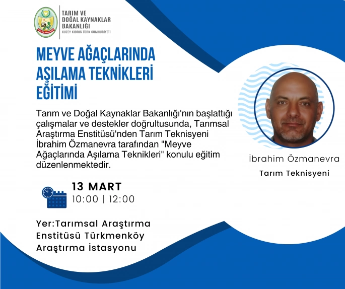 Meyve ağaçlarında aşılama teknikleri eğitimi düzenleniyor