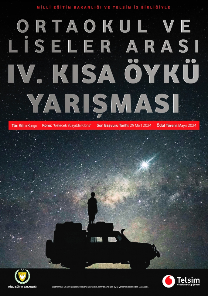  Milli Eğitim Bakanlığı ve Telsim iş birliğinde düzenlenen IV. Kısa Öykü Yarışması’nın başvuruları başladı