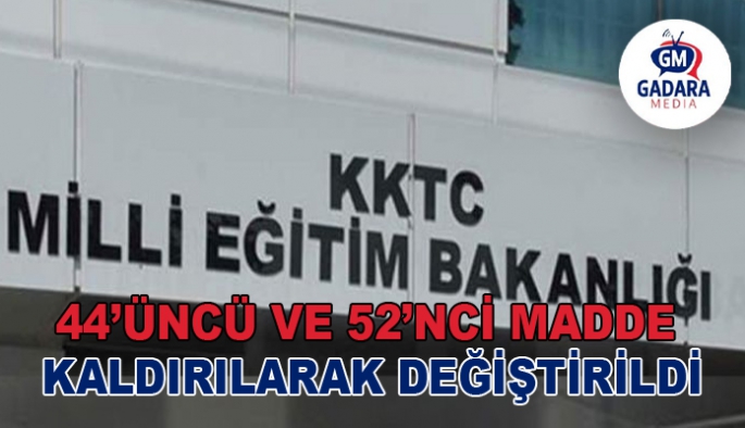 Milli Eğitim (Değişiklik) Yasası Resmi Gazete'de yayımlandı