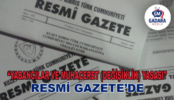 Muhaceret affı Resmi Gazete'de yayımlandı