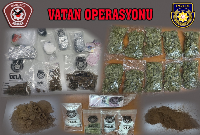  Narkotikten “Vatan Operasyonu: 4’ü kadın toplam 11 kişi “kanunsuz uyuşturucu madde tasarrufundan” tutuklandı