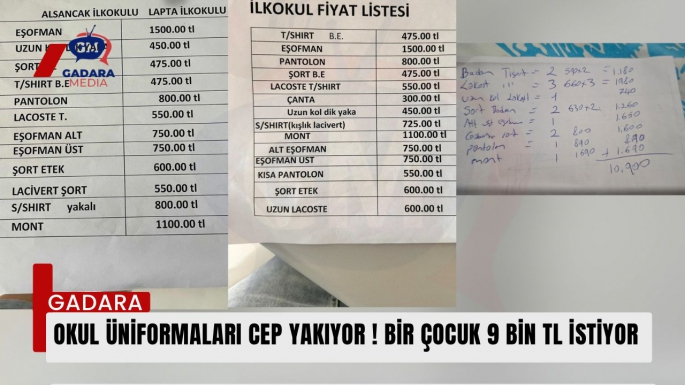 Okul üniformaları ailelerin cebini yakıyor