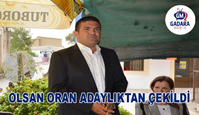 Olsan Oran adaylıktan çekilerek, Halil Kasım’ı destekleme kararı aldı