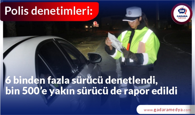  Polisten 5 ilçede eş zamanlı asayiş ve trafik denetimi