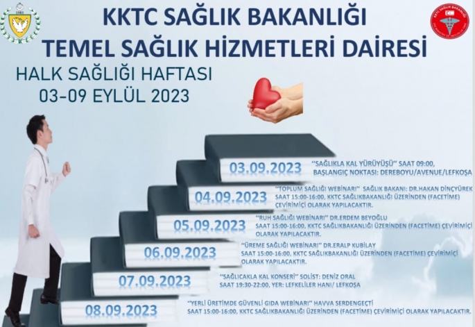  Sağlık Bakanlığı 3-9 Eylül “Halk Sağlığı Haftası” dolayısıyla etkinlikler düzenleyecek