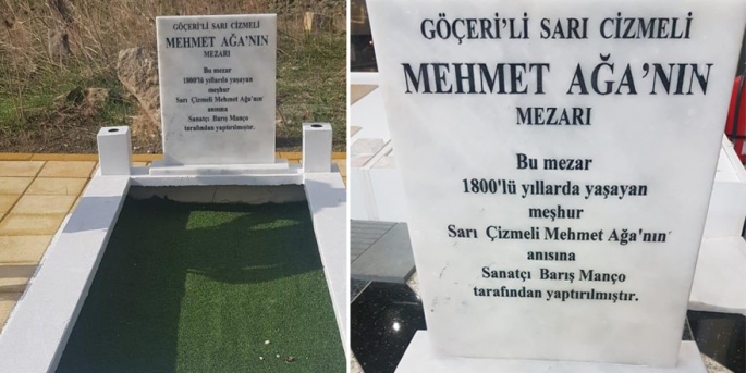 Sarı Çizmeli Mehmet Ağa'nın Girne’ye bağlı Göçeri köyünde bulunan mezarı Kıbrıs Vakıflar İdaresi (EVKAF) tarafından yenilendi