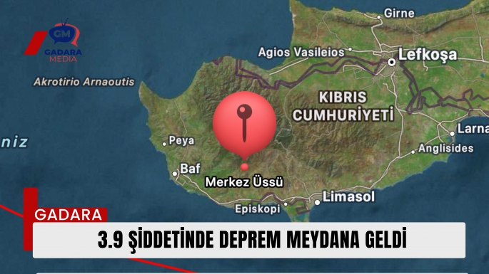 Sarsıntılar Devam Ediyor Baf Kasabasında 3,9 Şiddetinde Deprem Meydana Geldi