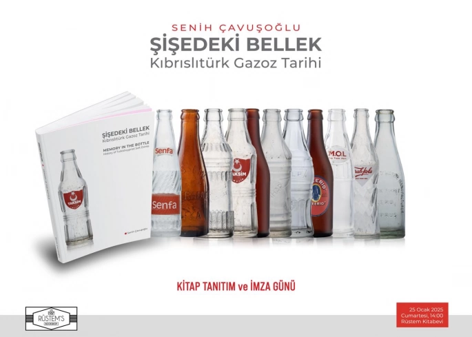  “Şişedeki Bellek:Kıbrıslıtürk Gazoz Tarihi” kitabı cumartesi günü tanıtılacak