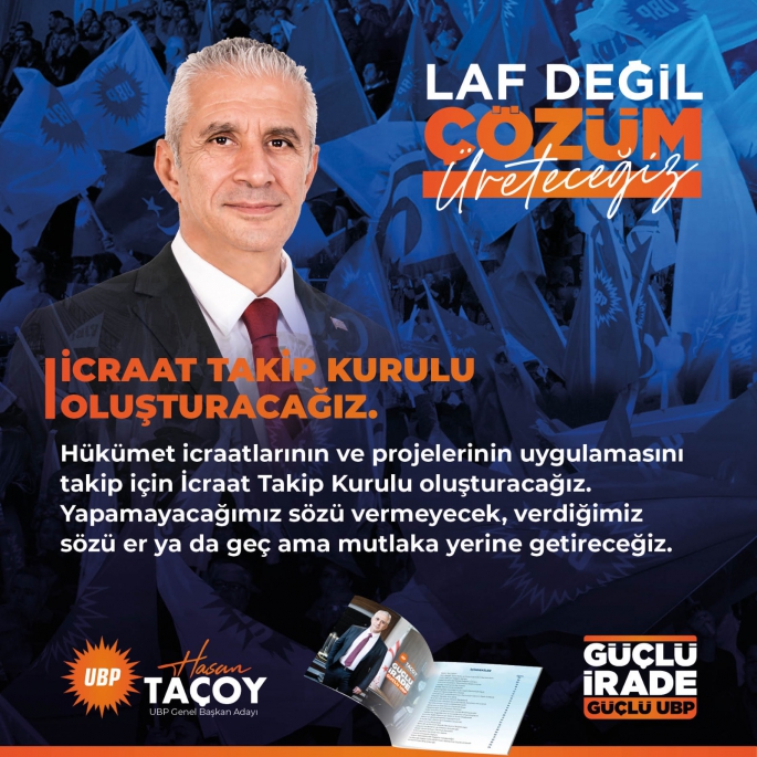 Taçoy: “İcraat Takip Kurulu oluşturacağız”