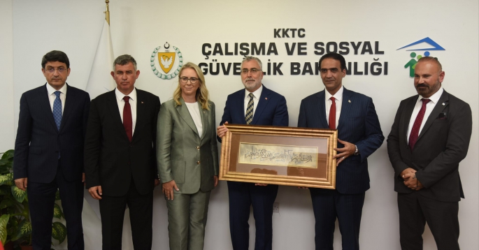  TC Çalışma ve Sosyal Güvenlik Bakanı Işıkhan, Bakan Gardiyanoğlu’nu ziyaret etti