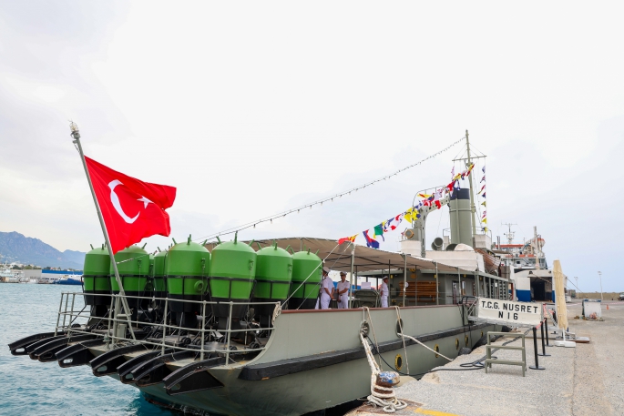 TCG Nusret Müze Gemisi Girne'de ziyarete açıldı