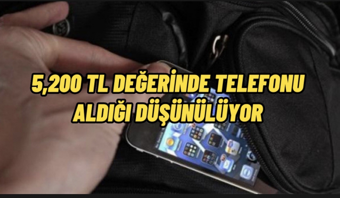 Telefonu çaldığı düşünülen zanlı yakalandı .