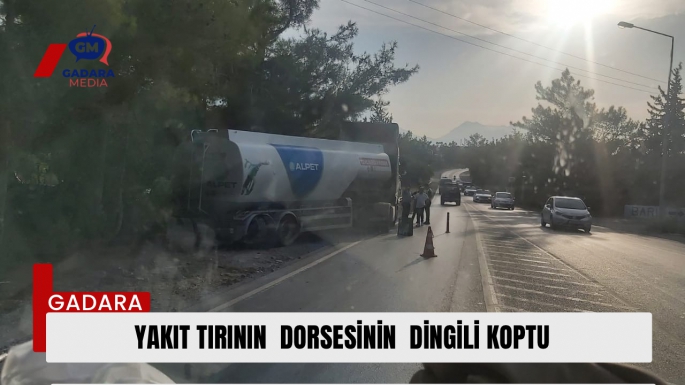 Tırın dorse dingili koptu 