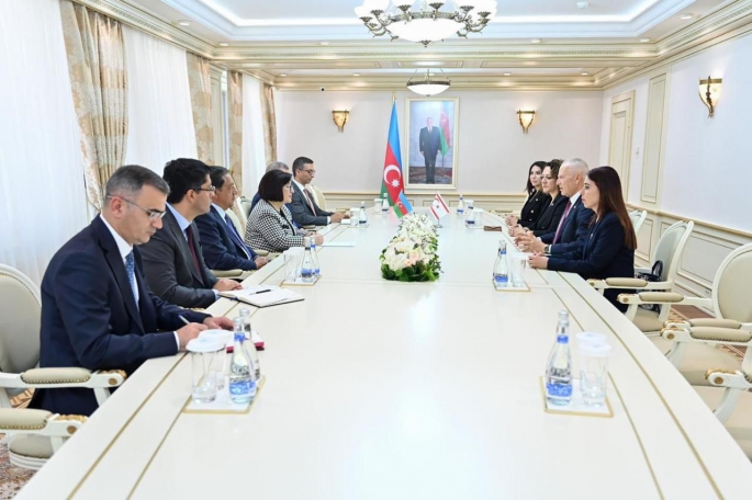  Töre, Azerbaycan Milli Meclisi Başkanı Gafarova ile görüştü