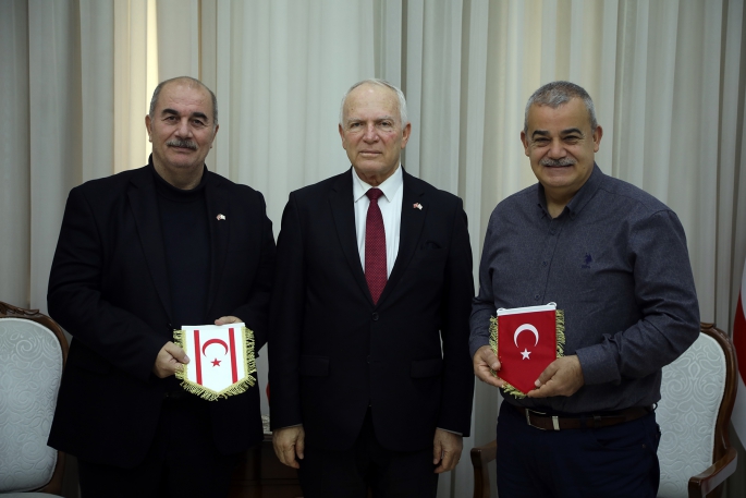 Töre, Basketbol Federasyonu Başkanı ile Asbaşkanını kabul etti