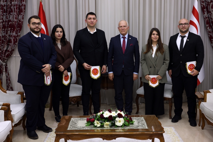  Töre, Kıbrıs Türk Gençlik Kongresi organizasyon komitesi heyetini kabul etti