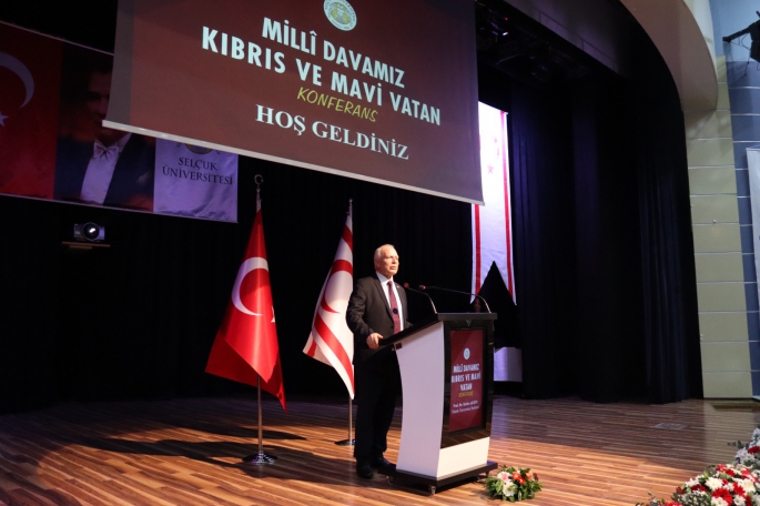  Töre, Konya’da “Milli Davamız Kıbrıs ve Mavi Vatan” konulu konferans verdi