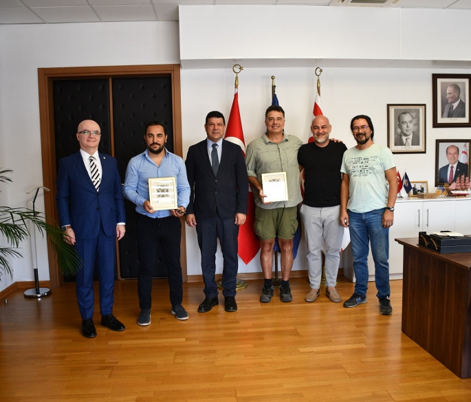  TRT belgesel ekibi, DAÜ Rektörü Prof. Dr. Hasan Kılıç’ı ziyaret etti