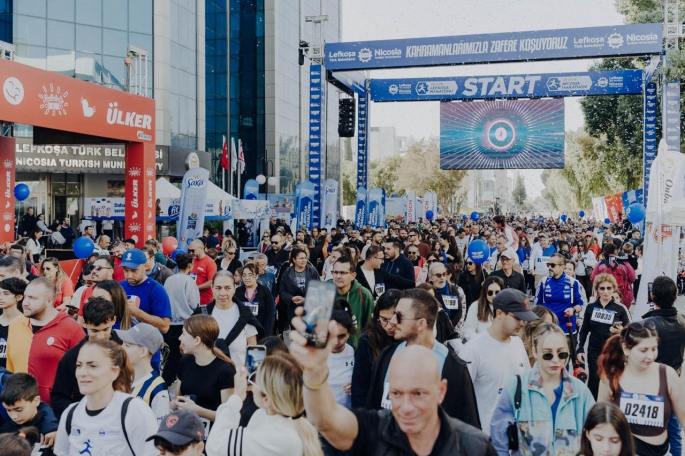 Ülker Lefkoşa Maratonu’nda binlerce kişi  Kahramanlarımızla Zafere Koşuyor