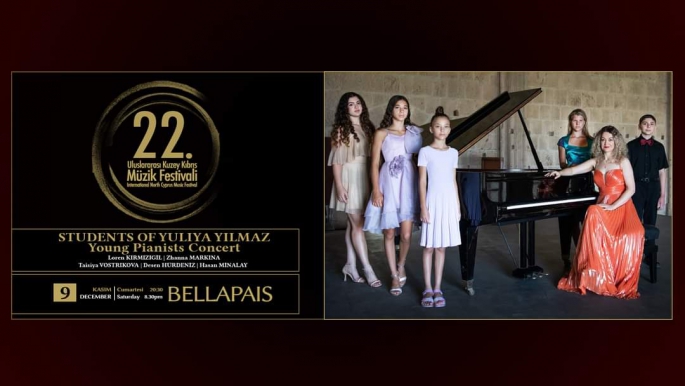  Uluslararası Kuzey Kıbrıs Müzik Festivali “Genç Piyanistler Konseri” ile devam ediyor