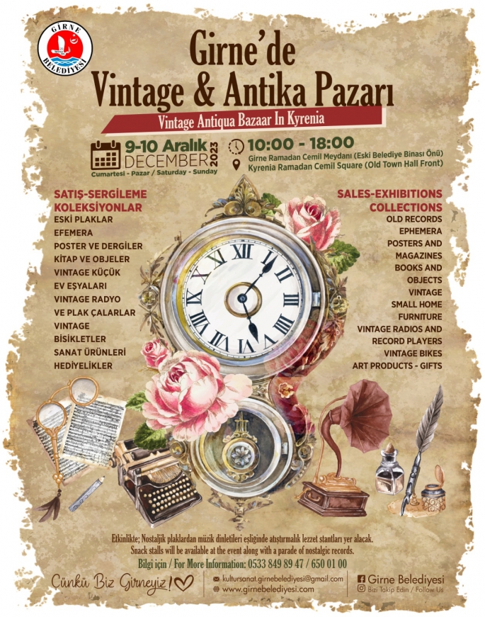  Vintage & Antika Pazarı’nın üçüncüsü gerçekleştiriliyor