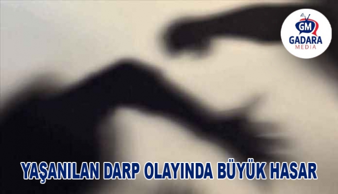 YAŞANILAN DARP OLAYINDA BÜYÜK HASAR