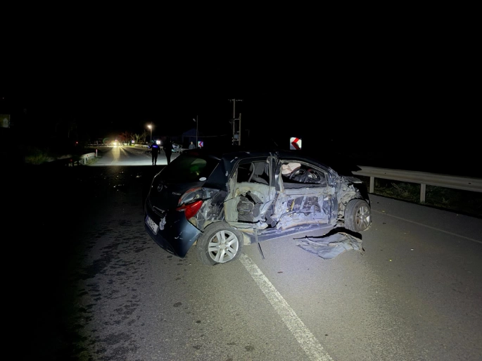 Yenierenköy’de trafik kazası:1 ölü, 2 yaralı