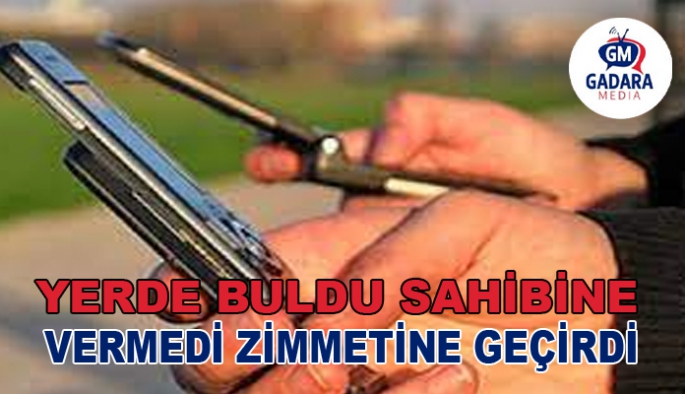 YERDE BULDU SAHİBİNE VERMEK YERİNR ZİMMETİNE GEÇİRDİ