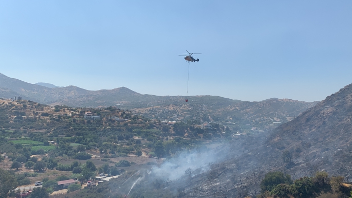 Yeşilırmak köyünde yangını çıkaran kişi yakalandı 