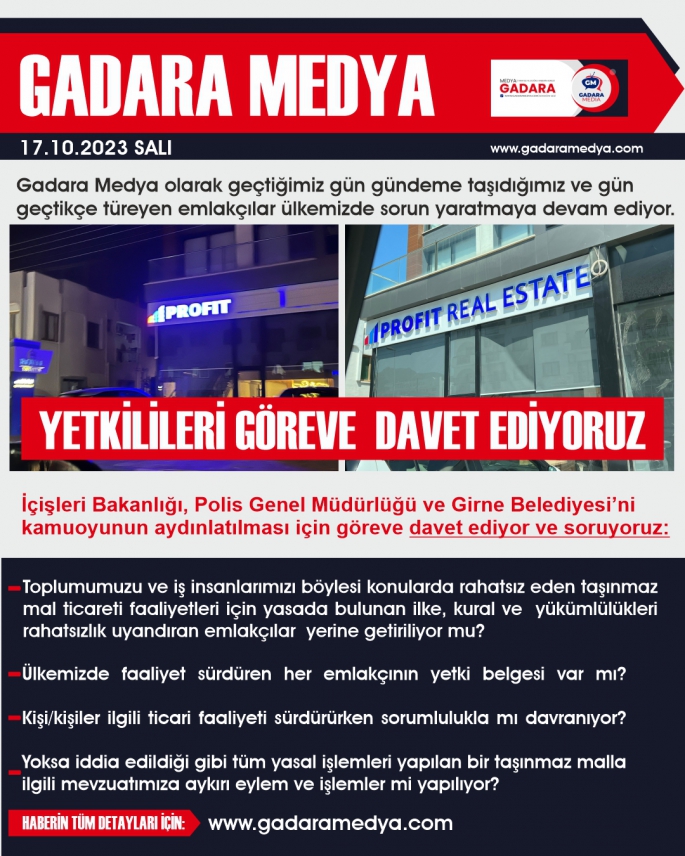 YETKİLİLERİ GÖREVE DAVET EDİYORUZ